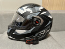 LS2头盔摩托车电动车全盔赛车机车电动踏板车头盔男女四季透气FF358 哑黑-灰迷彩坦克 3XL（头围建议61-62） 实拍图