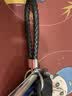 永燊 汽车钥匙扣男士锁匙链女可爱简约钥匙挂绳挂件DIY防丢号码牌编织绳 手绳黑+号码牌 实拍图