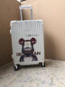 爱华仕行李箱20英寸铝框拉杆箱女轻便登机箱男商务旅行箱象牙白 晒单实拍图