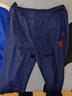 卡尔美（KELME）运动裤男春秋新款足球收腿裤透气修身弹力训练长裤 深蓝浅黄 2XL 实拍图