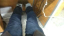 得烁佤堤（DeiSvaldi）冬季加绒牛仔裤男时尚修身男裤弹力加厚长裤大码黑色裤子 深蓝色1808加绒 34码2.6尺 实拍图
