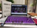 前行者（EWEADN）V82无线透明三模机械键盘客制化水晶键盘 无线/蓝牙/有线全键热插拔游戏办公键盘 黑色透明 实拍图