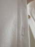 铜牛设计师棉氨细纹布开襟女休闲居家衬衫裙2023夏休闲连衣裙VQ074 白色 165/90 晒单实拍图