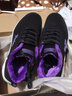 美思鸟（MEISINIAO）运动鞋子女休闲鞋女大码鞋秋季跑步鞋软底透气网鞋学生气垫旅游鞋 黑紫（加绒） 38 实拍图