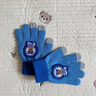 汪汪队立大功汪汪队儿童手套冬季男童手指套保暖挡风毛线宝宝五指手套女童玩雪 藏青色阿奇（3-8岁） 实拍图