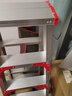 漫堡德 梯子 铝合金家用梯子加厚折叠人字梯加宽加固双侧梯 升级加固加厚款1.25米（红） 实拍图