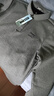 吉普（JEEP）长袖t恤男2025年秋冬新款男士商务休闲宽松棉质大码翻领男装上衣 灰色加绒 XL(建议146-160斤) 实拍图