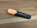 施耐德（Schneider）荧光笔 大容量彩色重点标记笔 彩色记号笔 德国进口学生办公用 蜜桃粉 实拍图