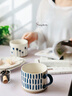 弥生时代「日式」早餐杯马克杯对杯情侣杯子一对简约陶瓷杯创意礼盒 千叶x萌芽 实拍图