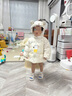 巴拉巴拉童装婴儿羽绒服冬季宝宝短款外套儿童上衣可爱萌男童女童 白色调00311 100 cm 实拍图