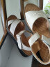夜雨（NightRain）妈妈凉鞋女士凉鞋夏季真皮软底中年妈妈鞋防滑中老年女鞋大码新款 黑色A605女凉鞋 36 (230mm) 真皮软底 实拍图