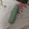 SZTAA学生保温杯男女不锈钢弹跳盖杯子大容量便携水杯车载杯子户外 薄荷绿 500ml （杯刷+茶隔） 实拍图