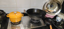典匠铸铁珐琅锅微压锅炖锅搪瓷锅煮粥煲汤锅炖煮锅生铁电磁炉燃气通用 22经典珐琅-藤黄 22cm 实拍图