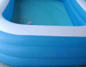 迪芭贝比儿童游泳池家用充气三环长方形加大加厚戏水池婴幼儿童洗澡游泳桶 蓝白1.8米豪华套餐 晒单实拍图