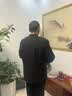 雅鹿行政夹克男春秋新款翻领商务休闲爸爸装外套中老年上衣父亲节礼物 YQS17X63220黑色-翻领 XL /180 【建议拍大一码】 实拍图