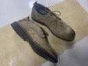 百狄英伦风男鞋磨砂皮休闲皮鞋男百搭透气男士翻毛皮鞋加大码工装鞋男 卡其色 41 皮鞋码 实拍图