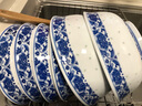 LICHEN 景德镇青花玲珑陶瓷碗牡丹花釉下彩中式瓷器米通餐具 微波炉适用 8.2英寸大汤碗 实拍图