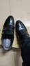 蜻蜓牌 皮鞋男士春秋商务休闲皮鞋子男韩版百搭皮鞋英伦时尚复古皮鞋男  黑色 39 实拍图