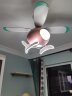 德洛特（dolot） 儿童房吊扇灯卧室男孩女孩房间创意幼儿园装饰飞机电风扇灯一体 A款 黄色+ 遥控 实拍图