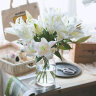 吕姆克花瓶客厅装饰花瓶摆件玫瑰百合插花瓶冰纹透明组合花瓶玻璃5265 实拍图