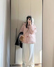 镜莎羽棉袄绒服女冬季2024新款小个子韩式甜美风棉衣女加厚流行外套 奶色 均码【可备注码数】 实拍图
