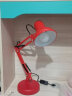 古普（Gupu） 台灯 美式复古长臂折叠学生护眼台灯卧室床头灯 红色台灯+5W 白光（三档调光） 实拍图