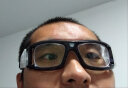 POLISI 专业篮球眼镜 男女运动护目镜 篮球足球近视眼镜 运动护具装备防雾抗冲击 黑色 配1.56非球面镜片（配0-400度） 实拍图