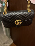 GUCCI古驰GG Marmont系列小号绗缝女士肩背包斜挎包[礼物] 黑色 均码 实拍图