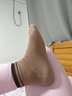 FitonTon6双装袜子女春夏季款棉质短筒袜咖色长袜子学院风女士袜子堆堆袜 实拍图