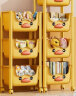 YOPI收纳架可移动小推车置物架落地厨房多层儿童零食玩具家用书架 【可爱小黄鸭】4层  +万向轮 晒单实拍图