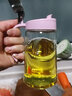 欣美雅 油壶玻璃油罐厨房家用油瓶装油容器酱油醋调料瓶醋壶油罐壶 落樱粉600毫升【标签】 实拍图