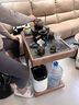 悦居逸彩 简约全实木茶桌组合家用多功能边几柜阳台功夫泡茶台可移动茶桌 茶桌+电磁炉 实拍图