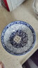 华青格青花瓷6英寸唐式家用饭碗面碗汤碗陶瓷碗2只装 高温釉下彩餐具 实拍图
