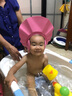 迪士尼（DISNEY） 婴幼儿洗头帽浴帽防水护耳儿童洗发帽宝宝洗澡帽 米妮粉-升级护耳款 实拍图