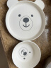NITORI宜得利家居 卡通饭碗杯子猫咪白熊考拉儿童餐具5件套 白熊 晒单实拍图