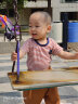 专一（Zhuanyi）夏季儿童纯棉短袖T恤卡通上衣宝宝婴儿衣服 短T-红条纹 80cm 实拍图