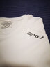 2XU Aero系列 短袖t恤男宽松休闲圆领运动夏季跑步速干透气吸汗上衣 白/银反光 S 实拍图