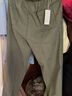 夏季老人裤子男亚麻商务休闲裤薄款男士长裤爸爸松紧腰宽松中老年人裤子爷爷 夏季薄款豆绿色 2XL【适合腰围2尺6-2尺7】 实拍图