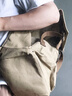 新潮代背包男帆布休闲复古双肩包大容量旅行包初高中大学生书包电脑包 2005卡其色【可放15.6英寸电脑】 双肩包 实拍图