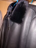 雪豹新款头层鹿皮水貂内胆毛领真皮皮衣男士皮毛二体皮夹克加厚外套 黑色 3XL / 54(185/104A) 实拍图