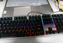 达尔优EK815 机械键盘 87键/108键 游戏发光有线青轴黑轴108键吃鸡电竞87键网吧同款 EK815-108键-黑银【红轴】 实拍图
