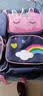 邦沛 小学生书包女1-3-6年级儿童6-12岁周岁公主轻减负女生韩版背包 独角兽宝蓝大号(3-6年级) 单个书包 实拍图