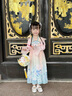 安妮优儿汉服女童秋款2025新款古风连衣裙小女孩唐装儿童超仙古装裙子春秋 紫色 120 实拍图