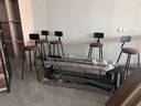 木办实木吧台桌家用奶茶店咖啡厅图书馆餐厅休闲吧阳台高脚长条餐桌椅 实拍图