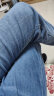 真维斯（Jeanswest）牛仔裤男夏季薄款冰丝修身直筒高端潮牌2024新款男士休闲长裤子男 蓝色【薄款】 32码(2尺5) 实拍图