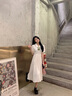 舒芳蝶（shufangdie）法式学院风衬衫裙教资面试服装连衣裙学生夏季仙女气质超仙长裙子 图片色 M 实拍图