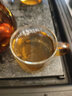 正扬玻璃茶具套装家用简约整套日式功夫茶具办公茶杯透明过滤泡茶壶小 10头400ML不锈钢六色把杯)套装+舍得茶盘/黑 实拍图