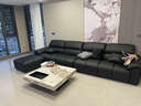 百裕达意式极简轻奢大小象耳朵真皮沙发大黑牛头层牛皮直排创意沙发组合 2.2m双扶手三人位 国产牛皮 实拍图