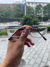万新（WAN XIN） 万新近视眼镜配眼镜框高清非球面现片男女金属钛多种框型选择 板材-全框-5007BK-黑色 1.74非球面镜片（近视酷薄） 实拍图