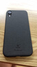 ESCASE iPhone xr手机壳苹果xr手机外壳 xr保护套 个性创意全包边防摔贴皮背壳 ES-19深邃黑 实拍图
